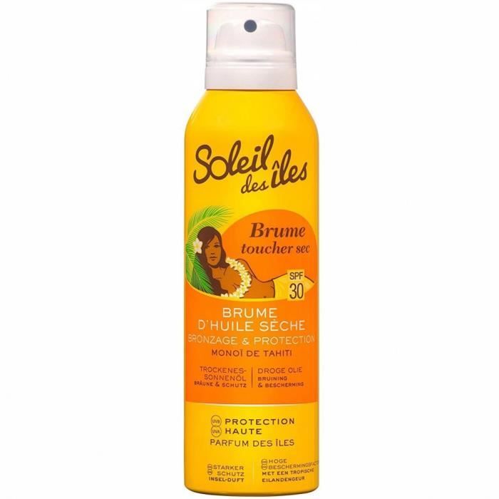 SOLEIL DES ILES - Brume d'huile Sèche BRONZAGE & PROTECTION parfum des îles spf 30 - 200ml