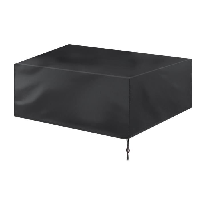 Yinuoday®420D Housse De Protection Étanche Pour Meubles de Jardin Table Banc Extérieurs Bâche Couvercle Noir 170*94*70cm