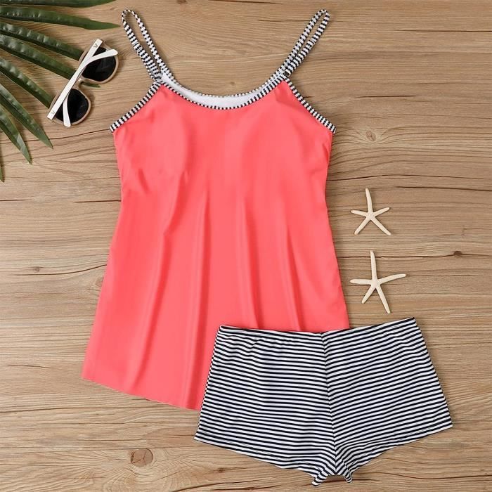 Maillot De Bain Brassiere Amincissant Taille Haute Push Up Ete Bikini