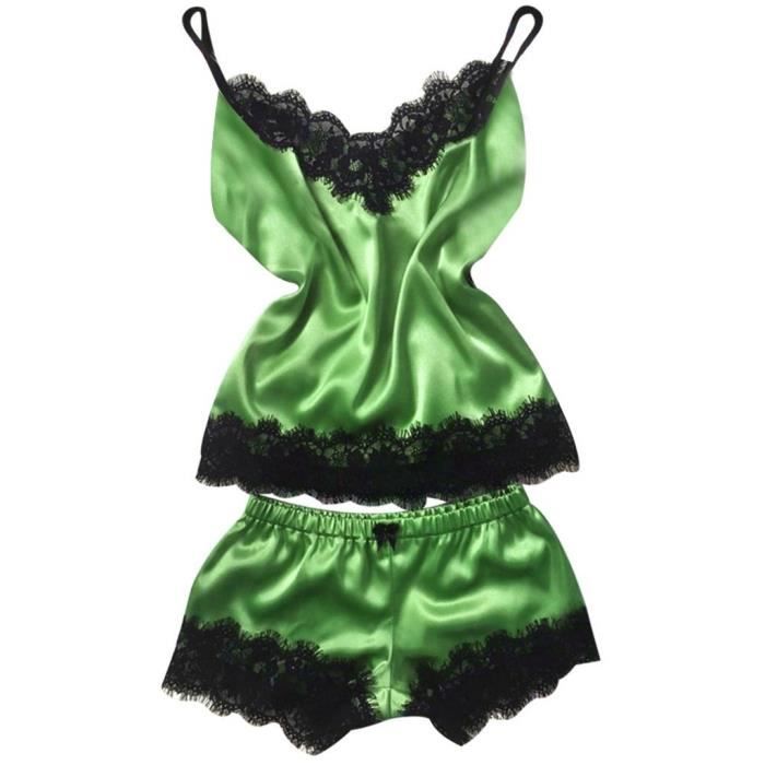Nuisette Nouveau Sexy Dentelle Satin Vêtements De Nuit Lingerie