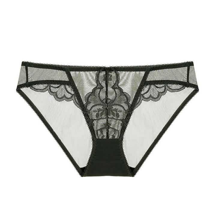 Ensemble Lingerie Femme Mode Taille Basse Sexy En Dentelle Ultra Fine