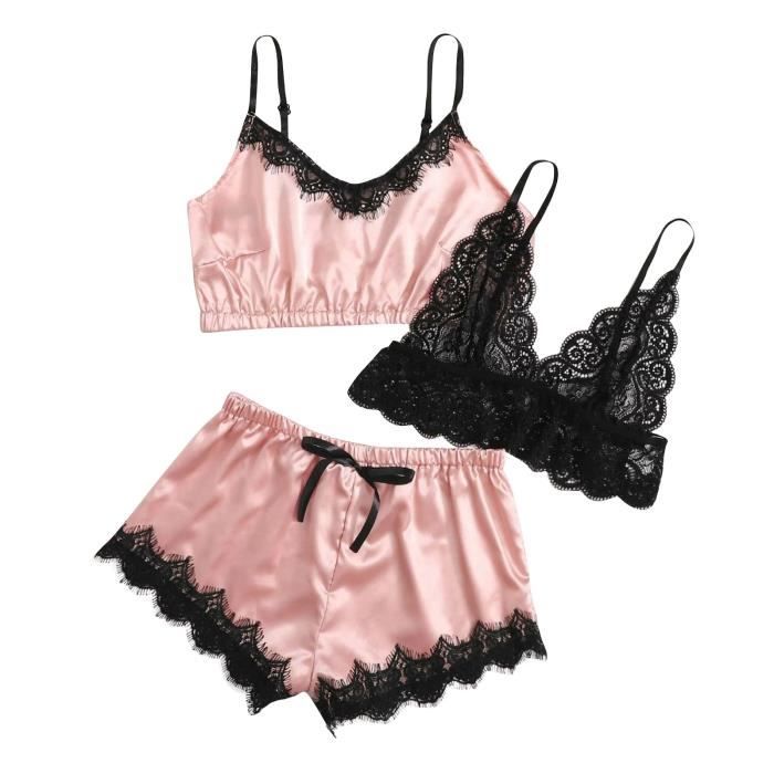 Nouveau Sexy Dentelle Lingerie Sous V Tements En Soie V Tements De Nuit