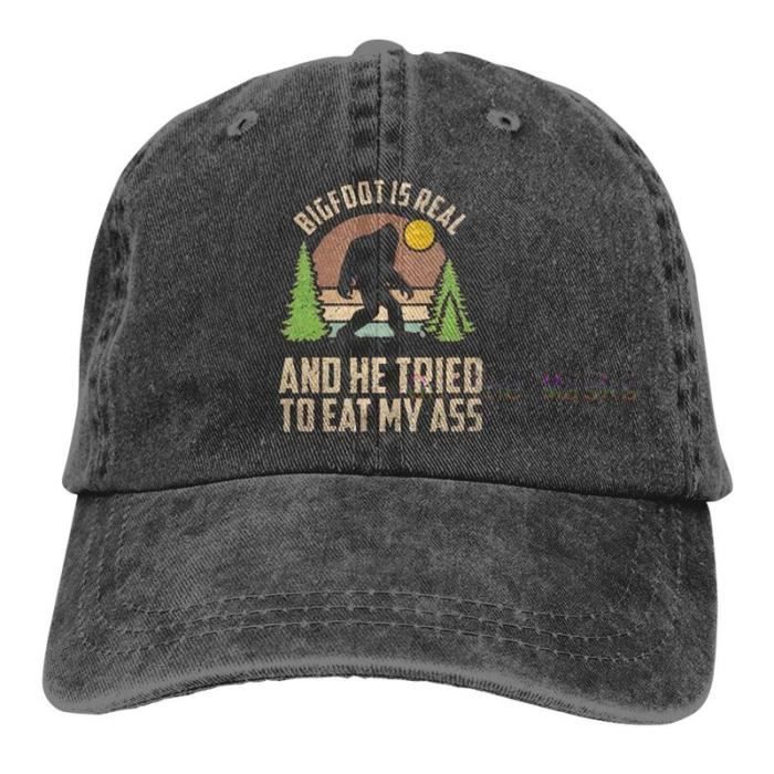 A Taille Unique Bigfoot Is Real And He Tried To Eat My Ass Casquette De Baseball Unisexe