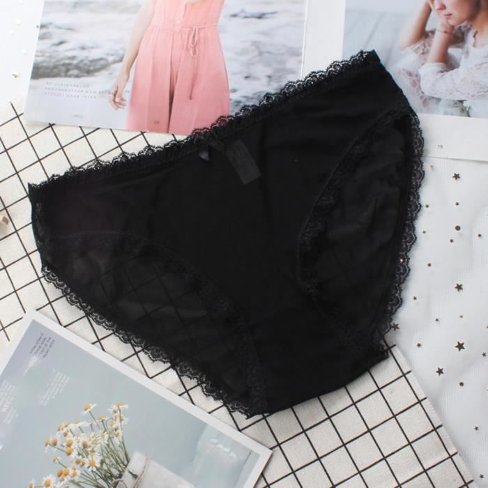 Femmes Sexy Sous V Tements En Dentelle Lingerie Tongs Culottes Dames