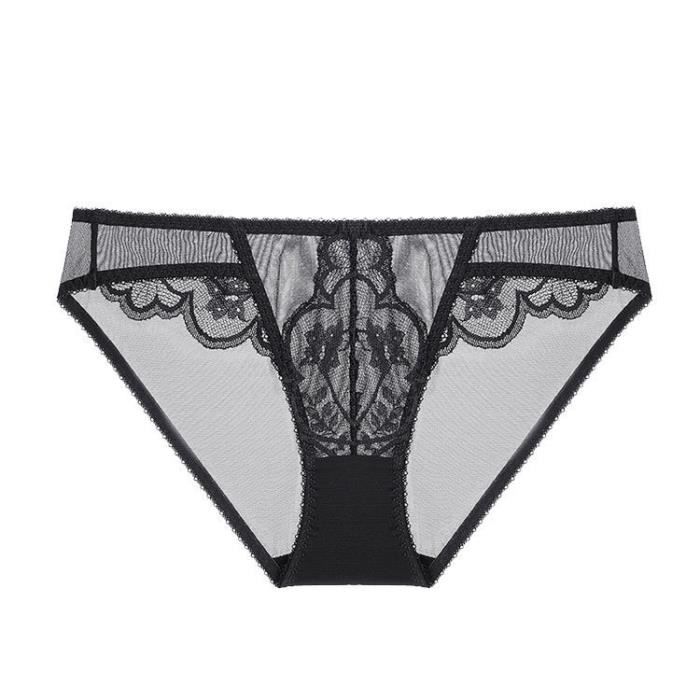 Ensemble Lingerie Femme Mode Taille Basse Sexy En Dentelle Ultra Fine Respirante Confortable