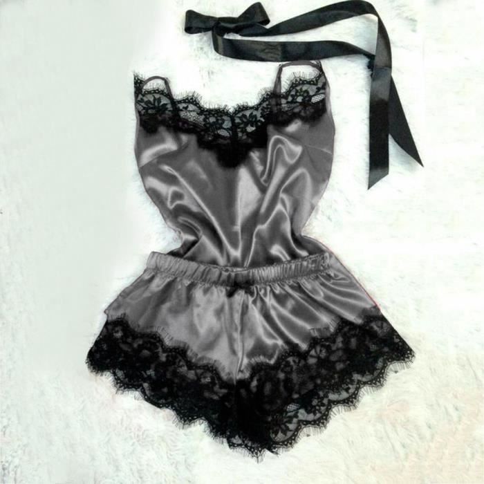 Mode Sexy dentelle vêtements de nuit Lingerie tentation sous vêtements