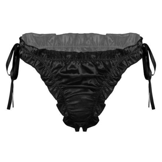 Iixpin Homme Slip Satin Culotte Sexy Lingerie Sissy Jockstrap Bulge