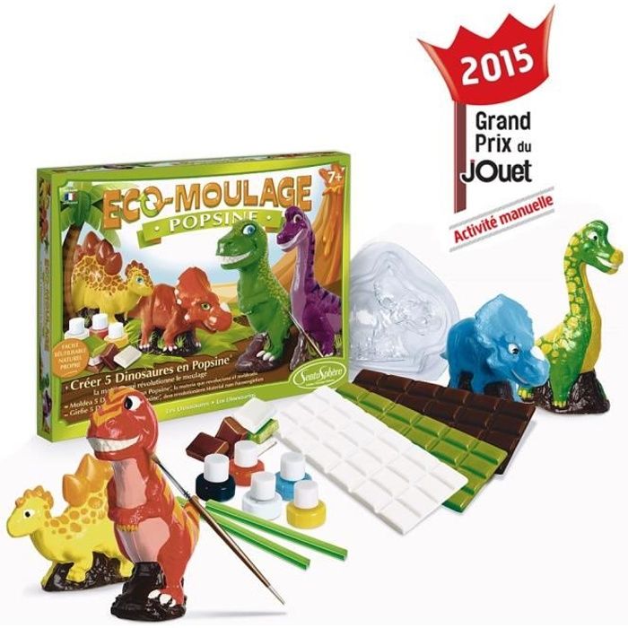 SENTOSPHERE Eco-moulage - Popsine - Les Dinosaures