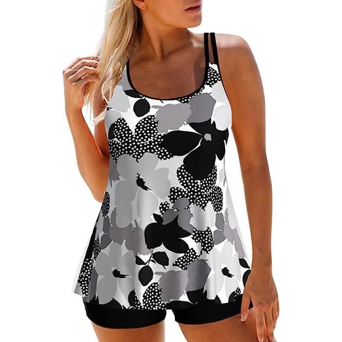 Maillot De Bain Pi Ces Femme Tankini Ensembles Maillots Plage Push Up Bikini Set Deux Pi Ce