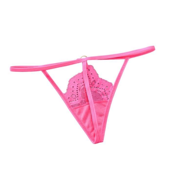 Lingerie Sexy Femme Dentelle String Ouvert Culotte G Pants Lingerie