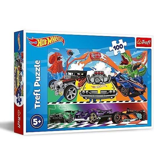 Puzzle TREFL Hot Wheels 100 pièces Multicolore À partir de 3 ans Cdiscount Jeux Jouets