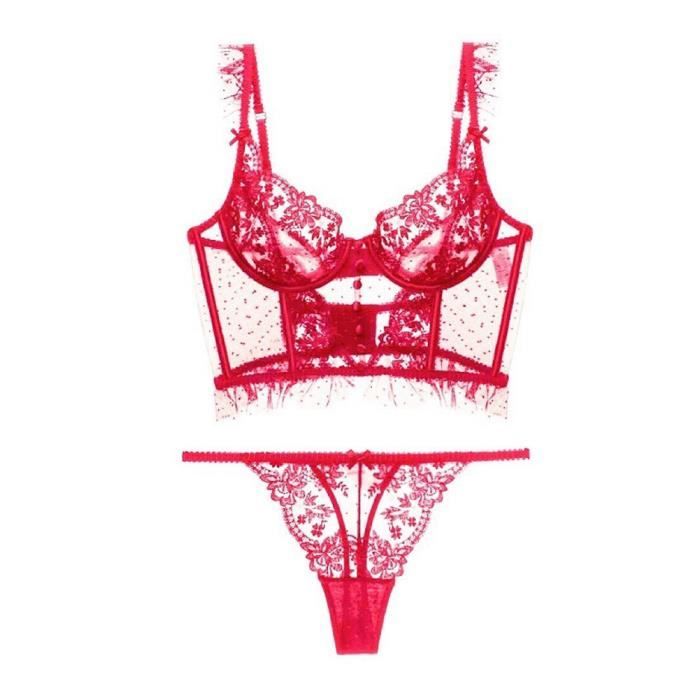 Ensemble De Lingerie En Dentelle Femmes Brassi Re Avec Armatures