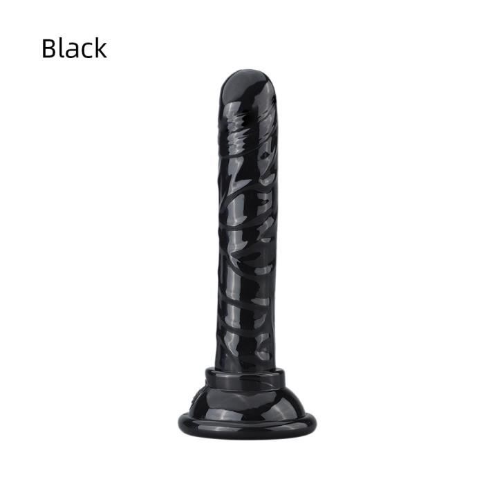 Plug Anal En Cristal Avec Ventouse Gode R Aliste Masturbateur Anal