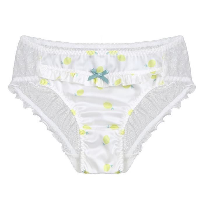 Freebily Sissy Slip Homme Imprime String Briefs Coquin Lingerie Erotique Thong Tanga Triangle