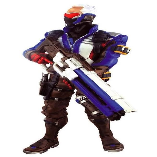 Overwatch Figurine 30cm Soldat SOLDIER:76 Bleu PVC figure