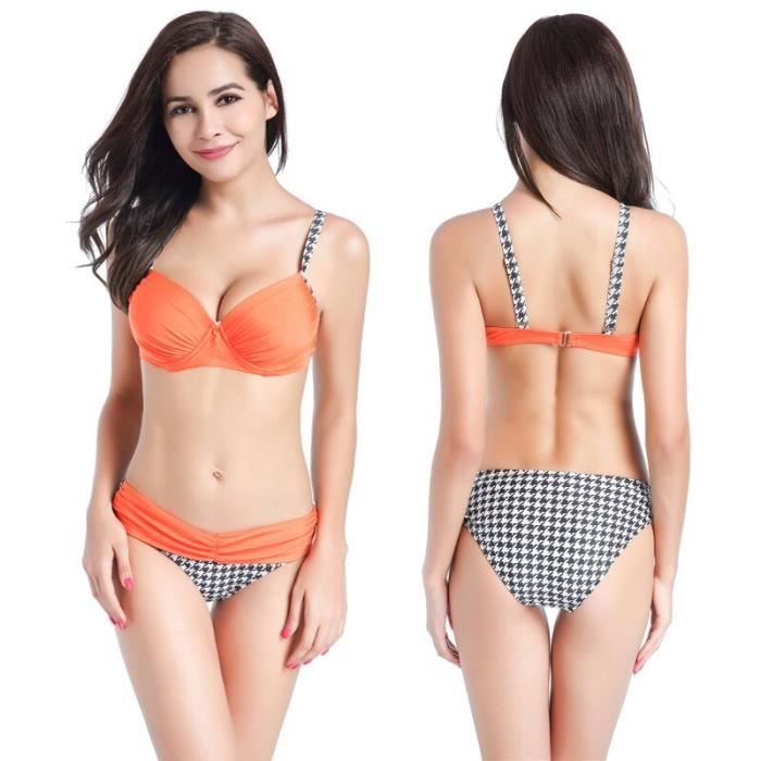 Bikinis T Maillot De Bain Bikini Grande Taille Xl Taille Haute Femmes