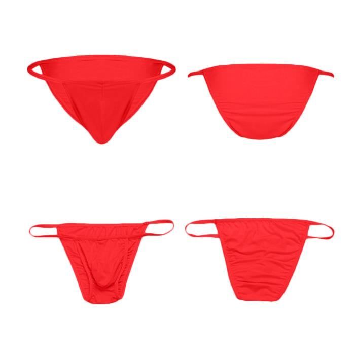Sexy Mens Stretch Bulge Pouch Tanga Bikini Slip Sous Vêtements Slip