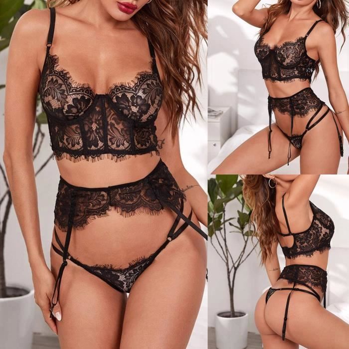 Soutien Gorge Nouveau Sexy Mode Dentelle Lingerie Sous V Tements V Tements De Nuit Anneau En