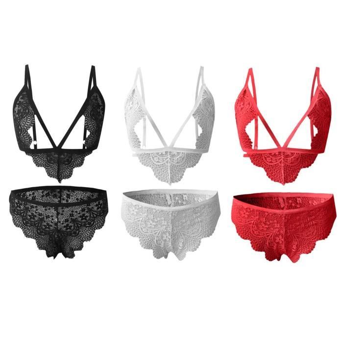 Pi Ces Femmes Lingerie Corset Dentelle Bandage Push Up Haut Soutien