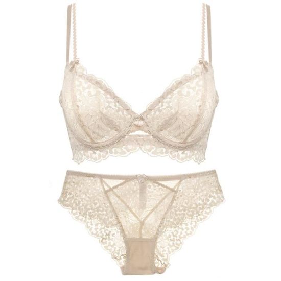 ENSEMBLE LINGERIE Femme Bonnets Triangulaires Sexy En Dentelle Ultra