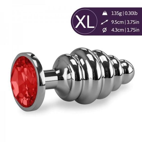 Bijou Anal Rosebud Torsad Xl Rubis Achat Vente Bijou Anal Rosebud