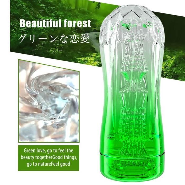 Sex Toy Pour Hommes Spirale Transparent Pocket Real Vagin Silicone