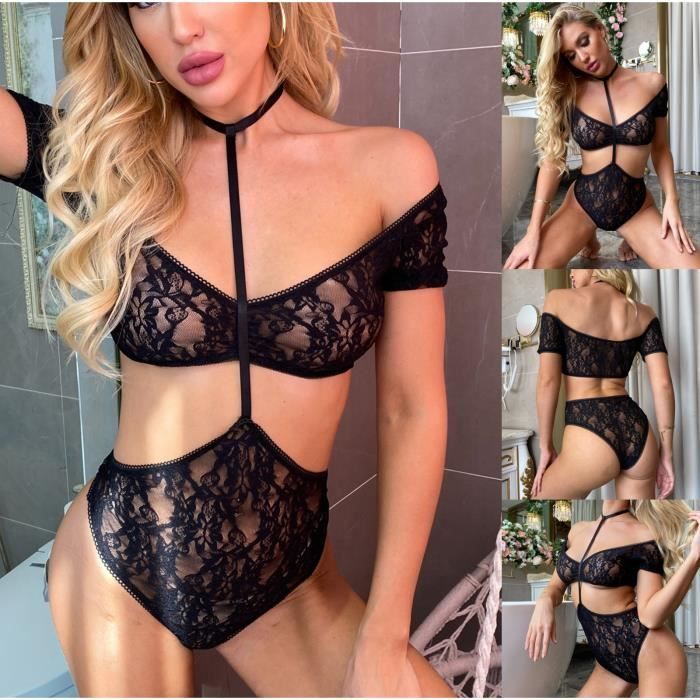 Body Combinaison De Lingerie En Dentelle Pour Femmes De Mode Hallow Out