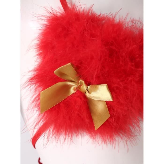 Iixpin Femme Lingerie Sexy Noël Cosplay Costume Mère Noël Coquin Tenue