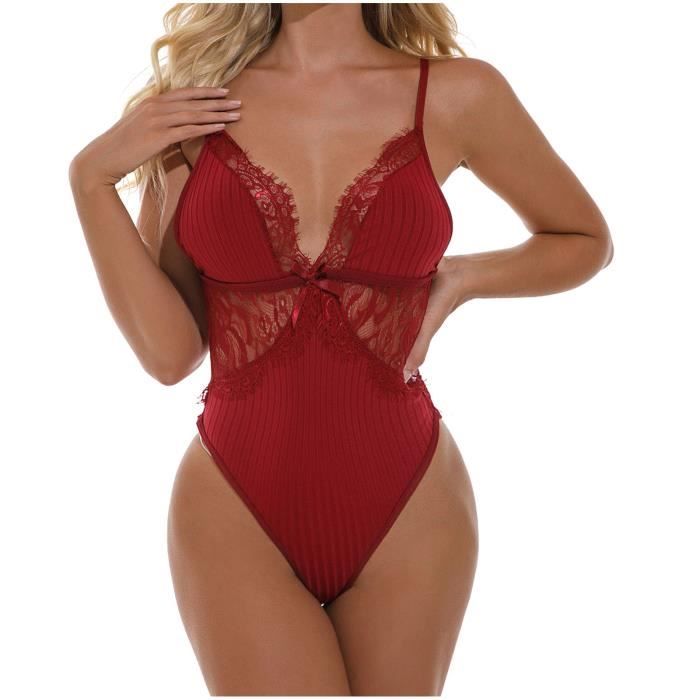 Body Femmes Mode L Gante Lingerie Sexy Dentelle Pissage Sous
