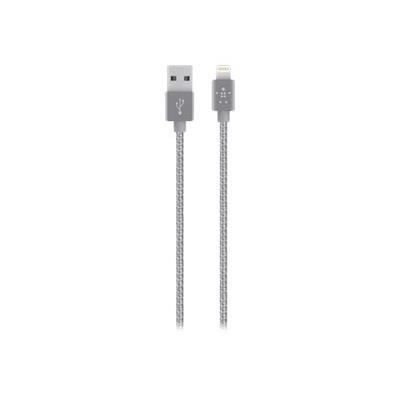 BELKIN Câble métallique Lightning 2.4A Gris