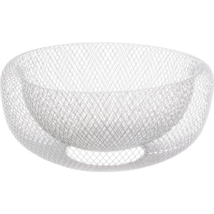 Corbeille à fruits design Mesh - Diam. 27 cm - Blanc