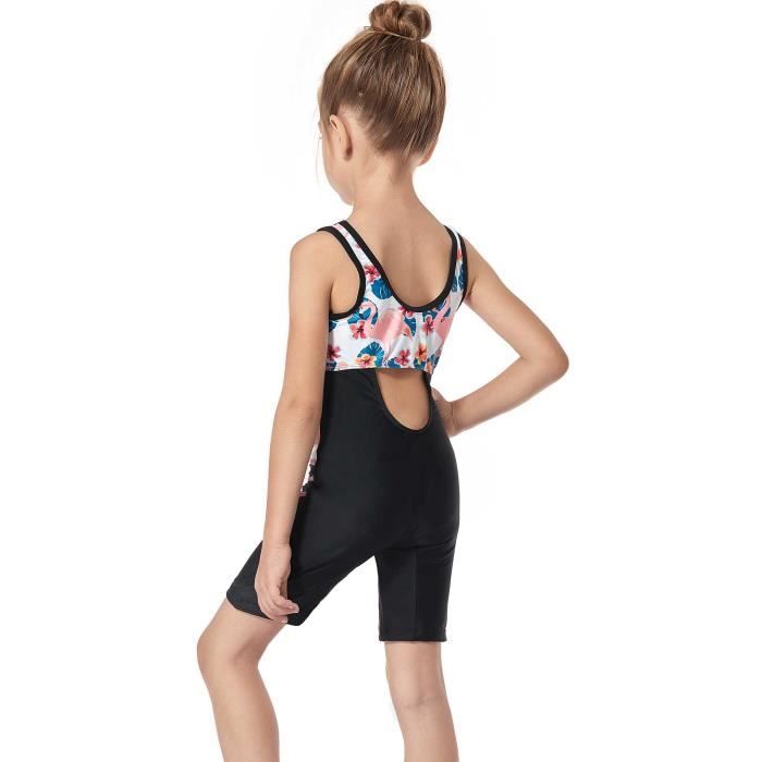 Maillot de Bain une Pièce Sans manches Enfant Filles Bikini Surfer