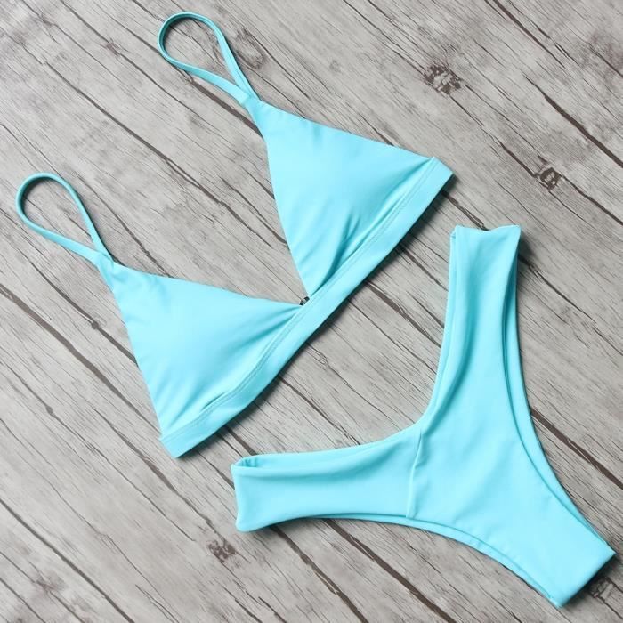 Maillot De Bain Micro Mini Bikini Maillots De Bain Femmes Licou Push Up Bikini Ensemble