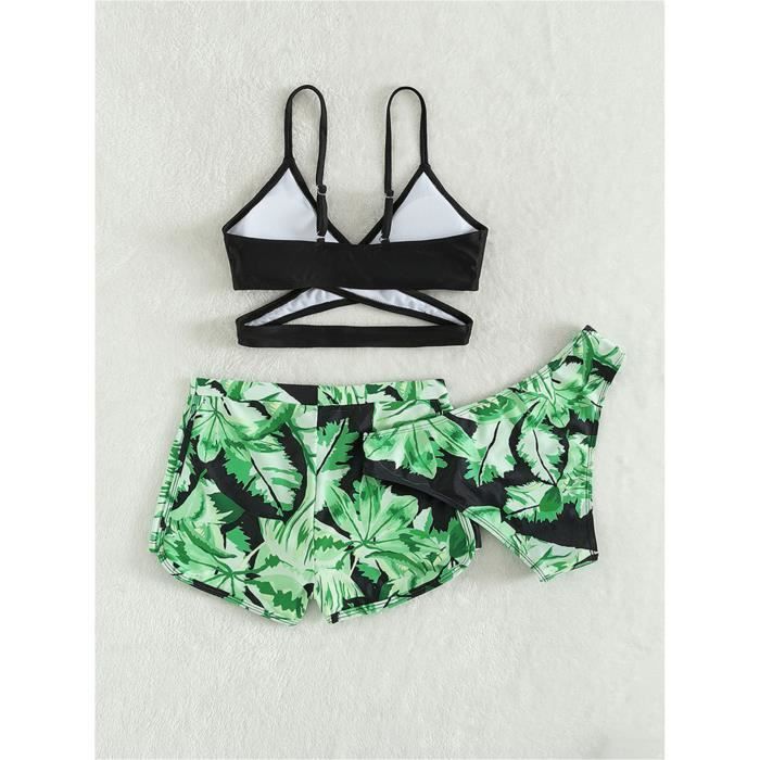 Inhzoy Pi Ces Bikini Filles Maillot De Bain Rapide Bikini Bretelles