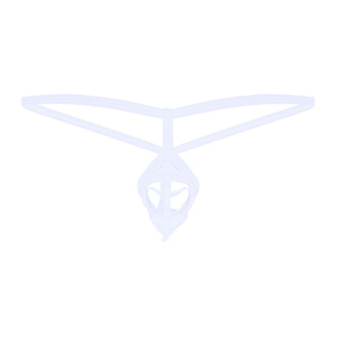 YIZYIF Micro String Sexy Homme Ficelle Tanga Ouvert Mini Bikini Thong Slip Gay Lingerie Erotique