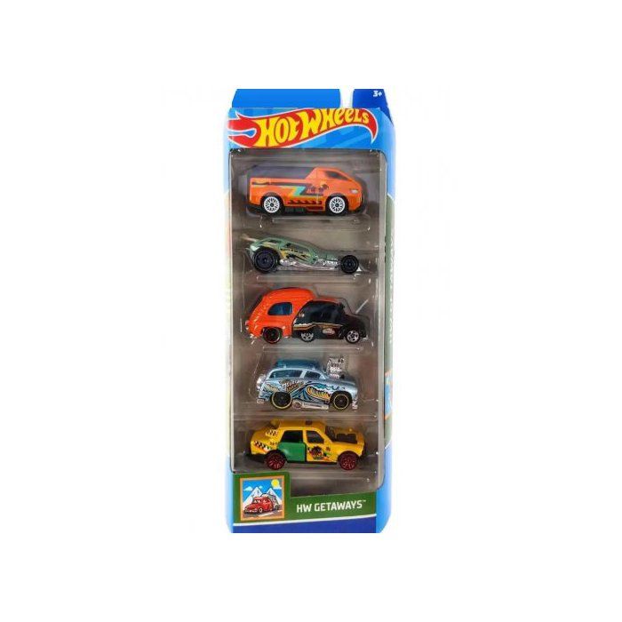 Coffret Vehicules Hot Wheels Hw Getaways Set Voitures Minatures Cartes Tigre Jouet Enfant