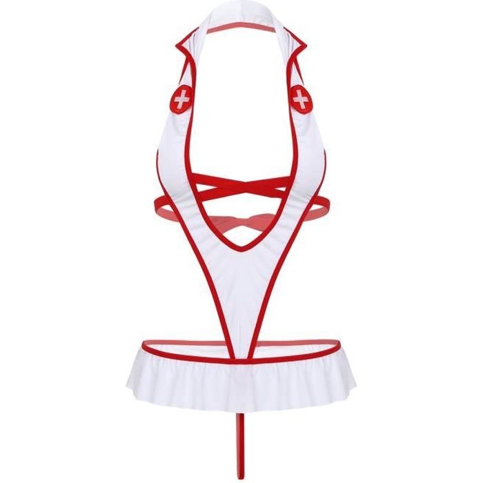 Sexy Femme Infirmiere Cosplay Nurse Costumes Lingerie Erotique Coquine