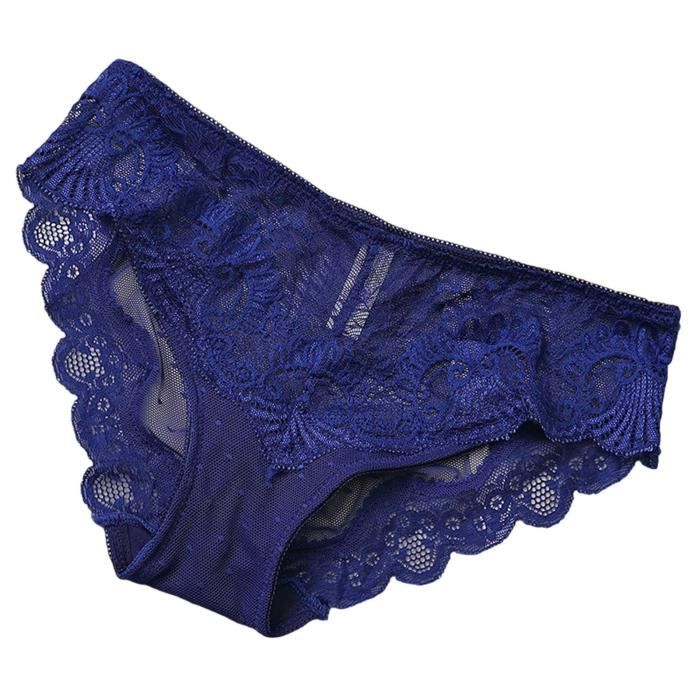Culotte Femmes Sexy Dentelle See Through Respirant Mode Slip Lingerie