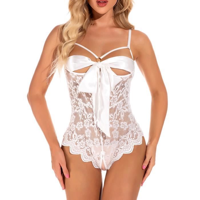 Lingerie Sexy Femmes Sexy Dentelle Perspective Transparente Corset Sous