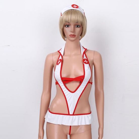 Sexy Femme Infirmiere Cosplay Nurse Costumes Lingerie Erotique Coquine
