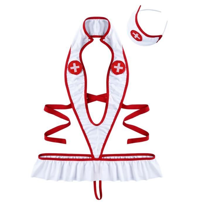 Sexy Femme Infirmiere Cosplay Nurse Costumes Lingerie Erotique Coquine