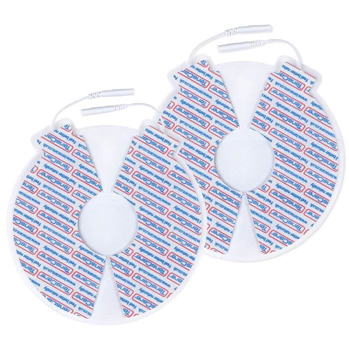 TensCare 4 Electrodes réutilisables pour la poitrine (pour raffermir et muscler ou pour la sécrétion de lait)