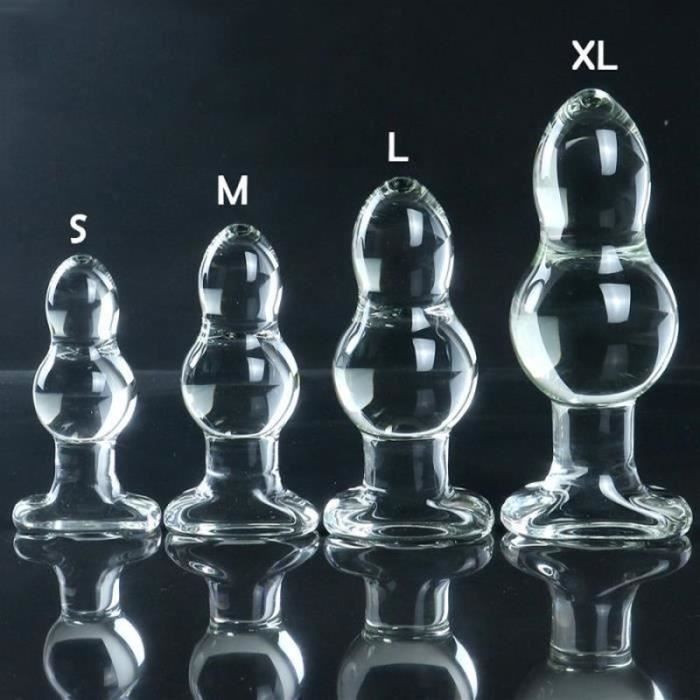Nouveau Super Grosse Gourde Bouchon Anal En Verre Massage Prostatique