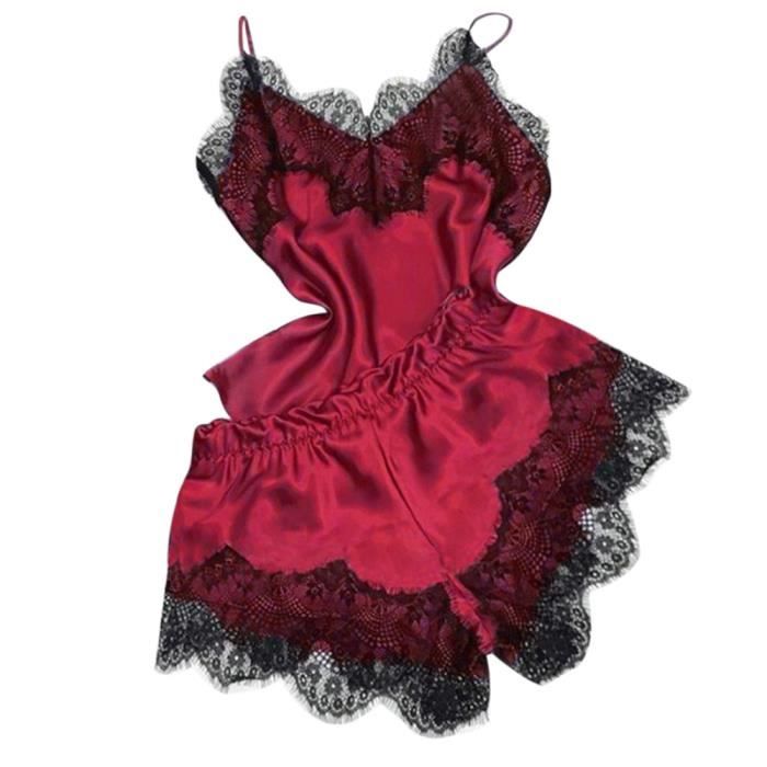 Mode Sexy dentelle vêtements de nuit Lingerie tentation nuisette sous