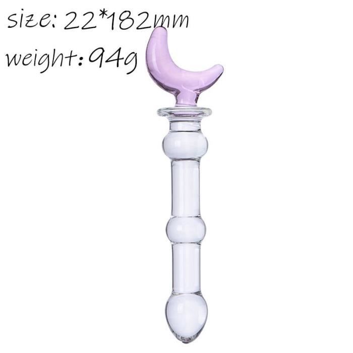 Godemichet Anal En Verre Cristal Pour Femme Norme Gode Masseur De