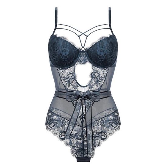 Ensemble Lingerie Femme Tentation Sexy N Ud Dentelle Transparente