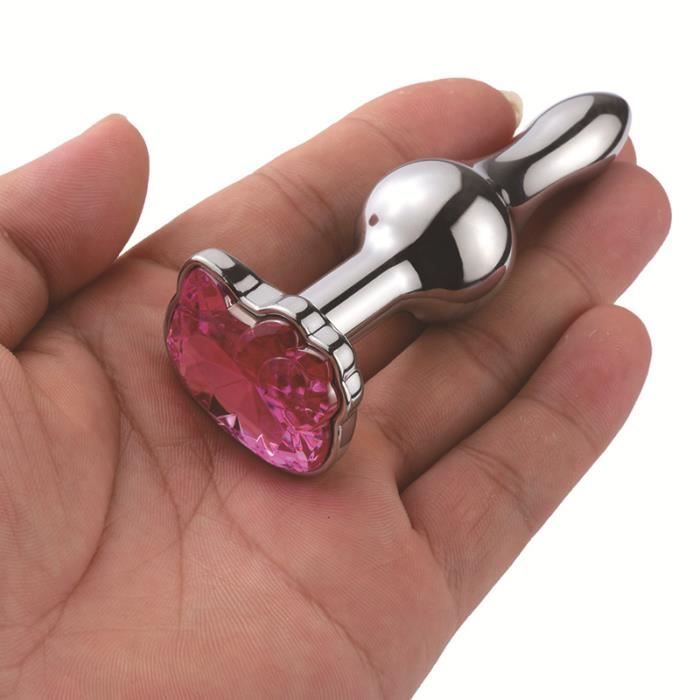 Plug Anal En M Tal En Acier Inoxydable Perle De Visage De Chat En