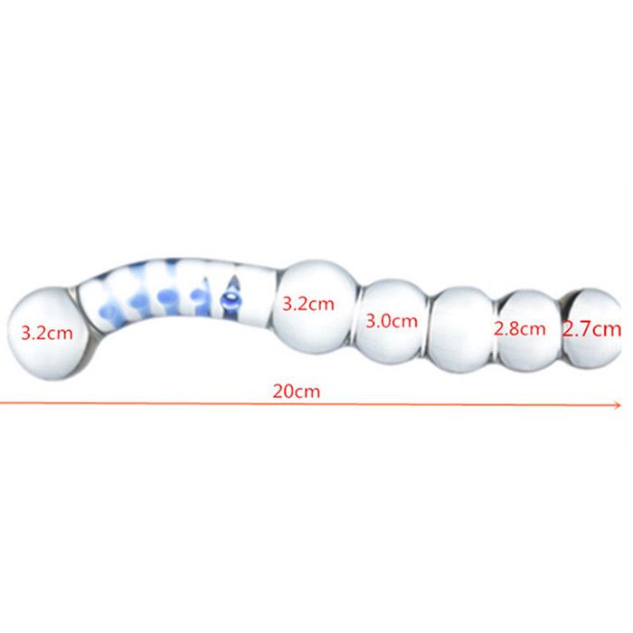 Enorme Bouchon En Verre De Tete Plug Anale Dilatation Xxl Clair Extra Large Massager Anal Butt