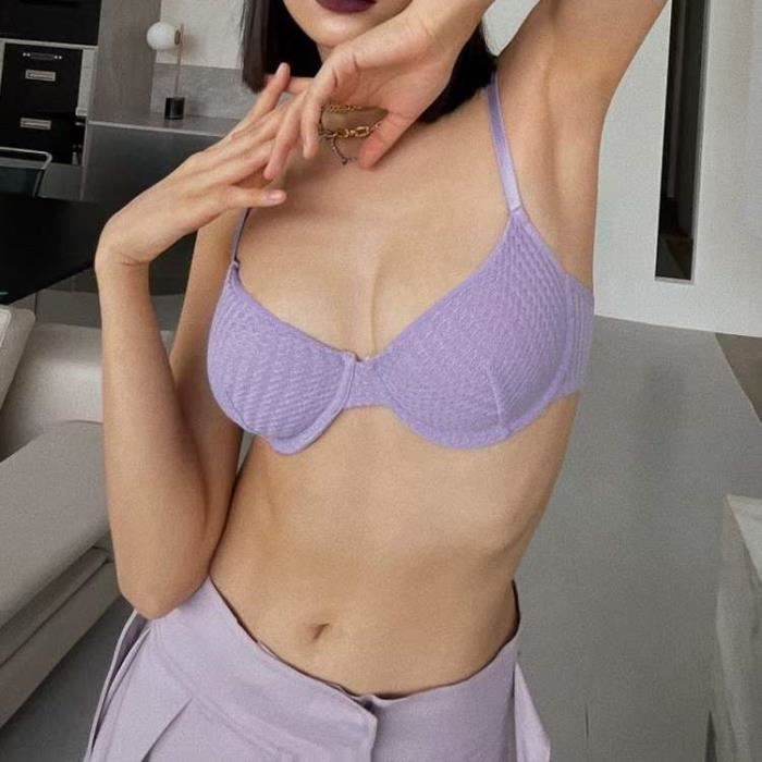 Ensemble Lingerie Femme Couleurs Unies Classiques Pour Un Confort Une