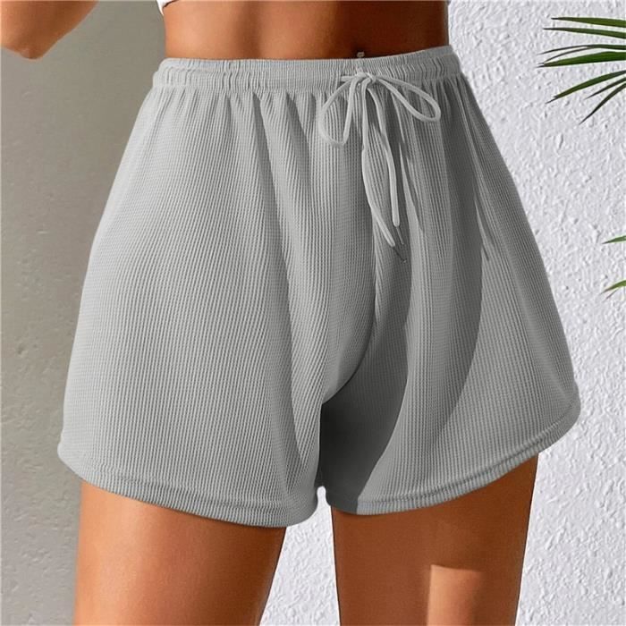 V Tements Lingerie Short En Coton Uni Pour Femmes Confortable Simple D Contract Ample